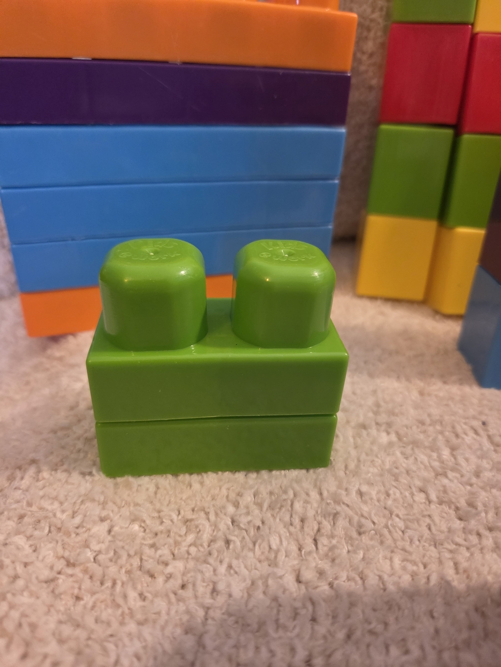 Colorful Stacking Building Blocks Toy Set - Bright Multicolor - Picture 4 of 8